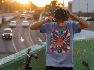Nome do produto Coleção Mandalas 09<br>T-Shirt Unissex Estonada