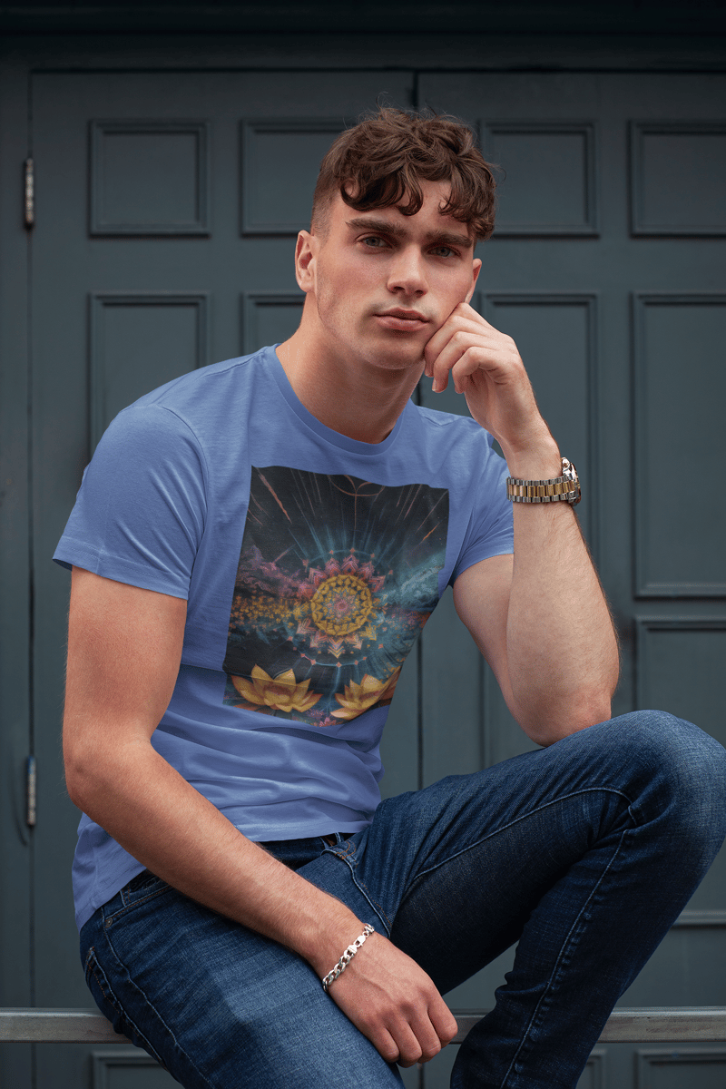 Nome do produto: Coleção Mandalas 02<br>T-Shirt Unissex Estonada