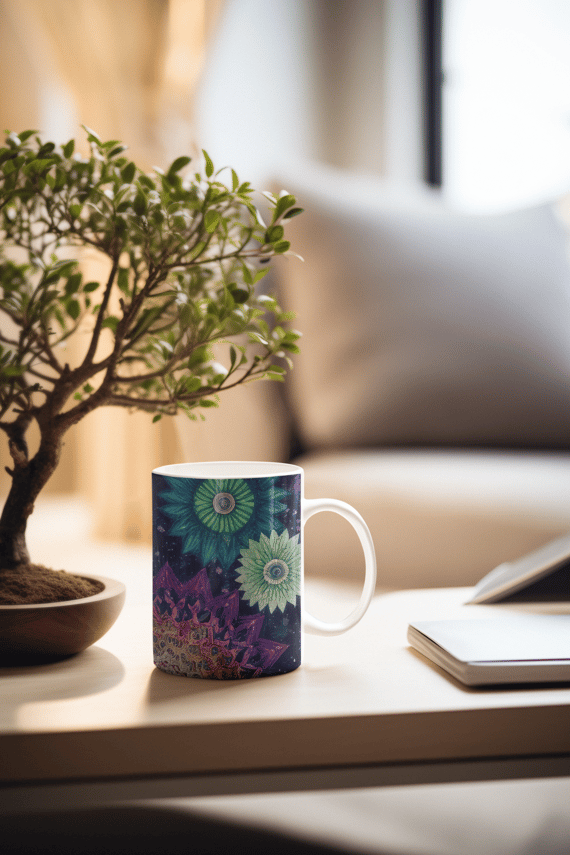 Coleção Mandalas 03 - Caneca de Porcelana
