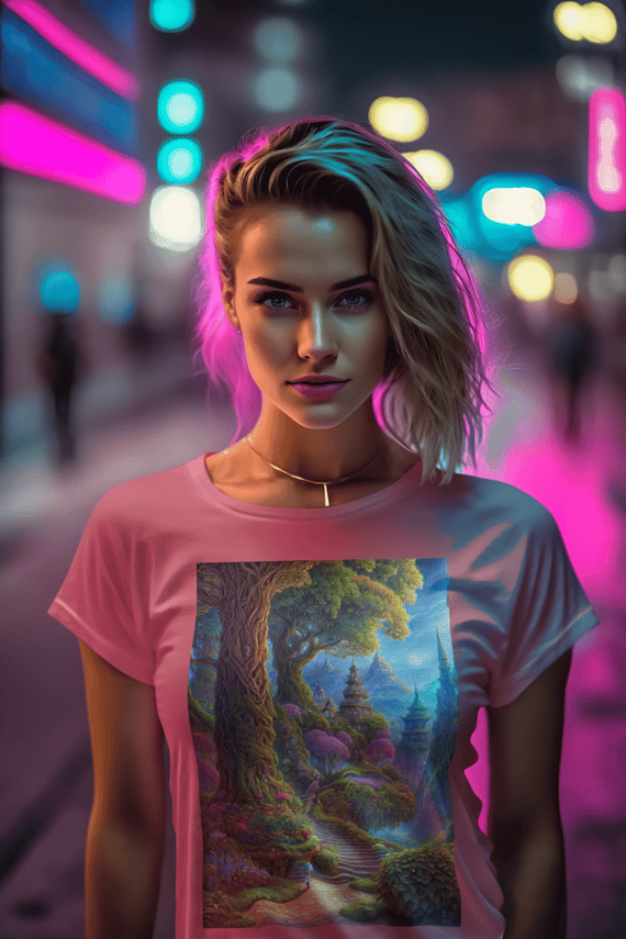 Coleção Magic & Fantasy 07<br>T-Shirt Feminina Estonada