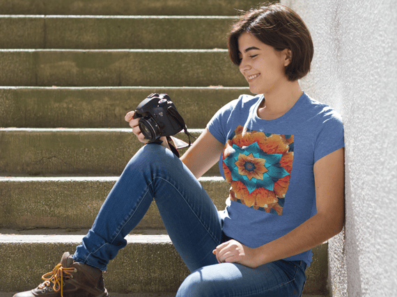 Coleção Mandalas 12<br>T-Shirt Unissex Estonada