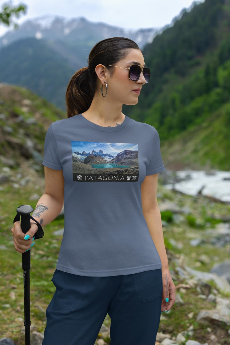 Nome do produto: Coleção Patagônia 02<br>T-Shirt Feminina Estonada