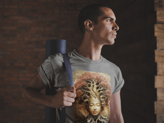 Nome do produto Coleção Meditare 06<br>T-Shirt Unissex Estonada