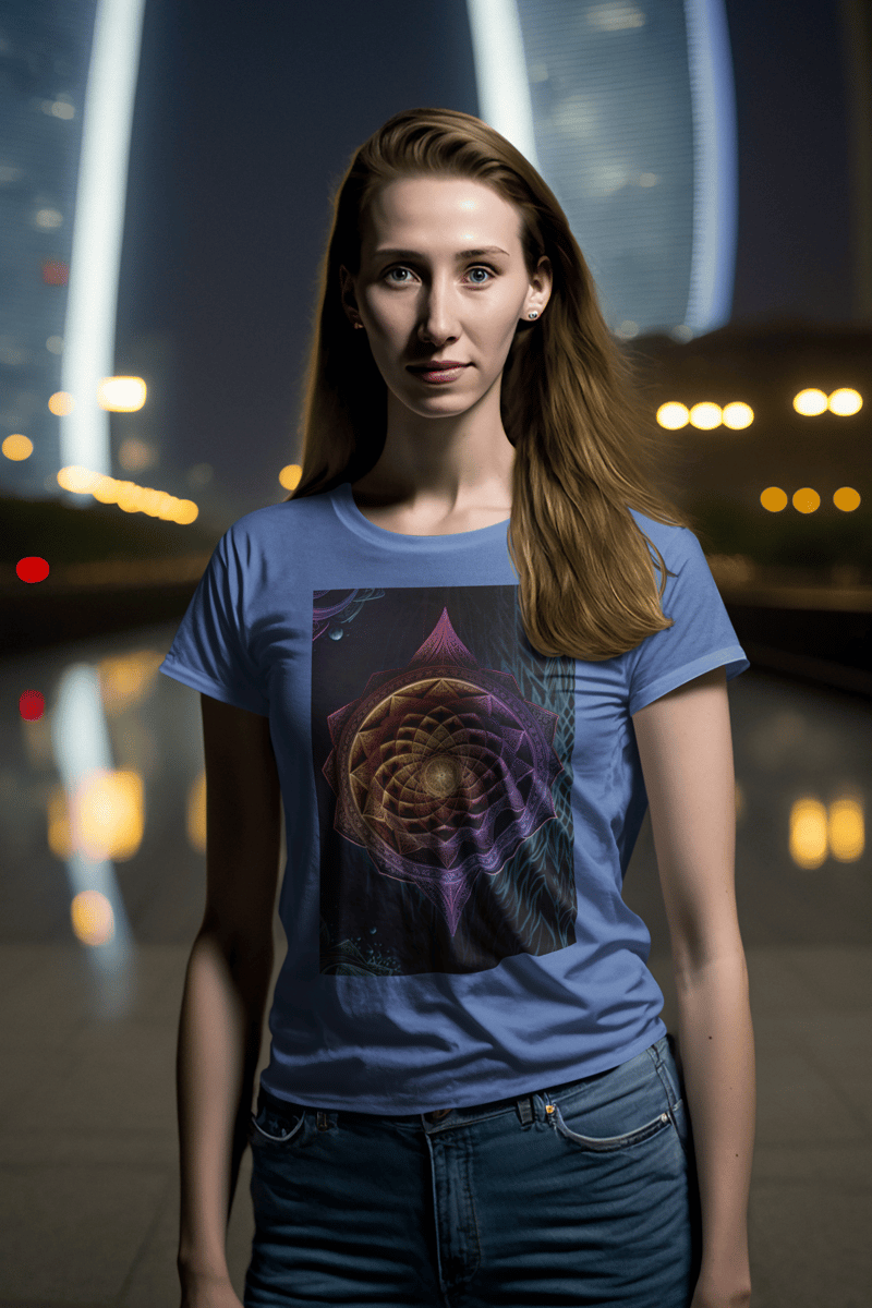 Nome do produto: Coleção Mandalas 06<br>T-Shirt Unissex Estonada