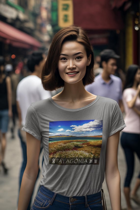 Coleção Patagônia 07<br>T-Shirt Feminina Estonada