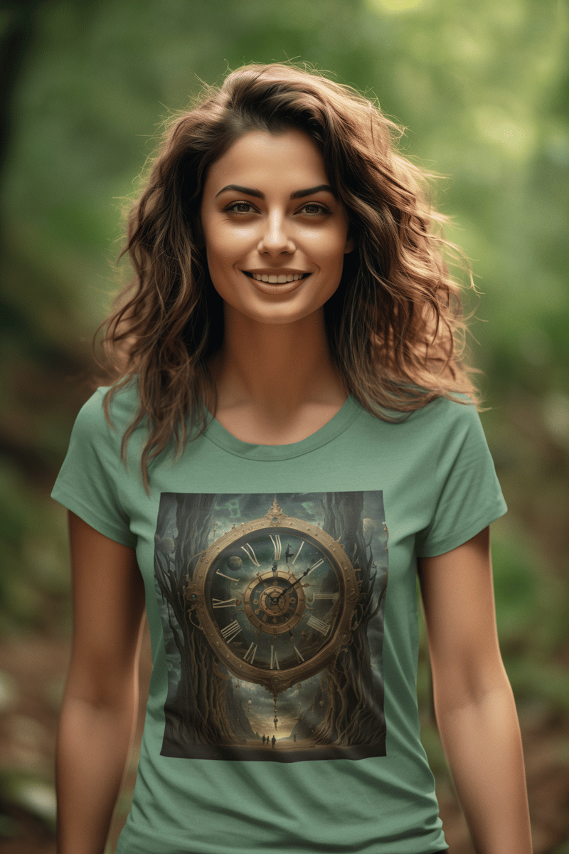 Nome do produto: Coleção Tempus Fugit 03<br>T-Shirt Feminina Estonada