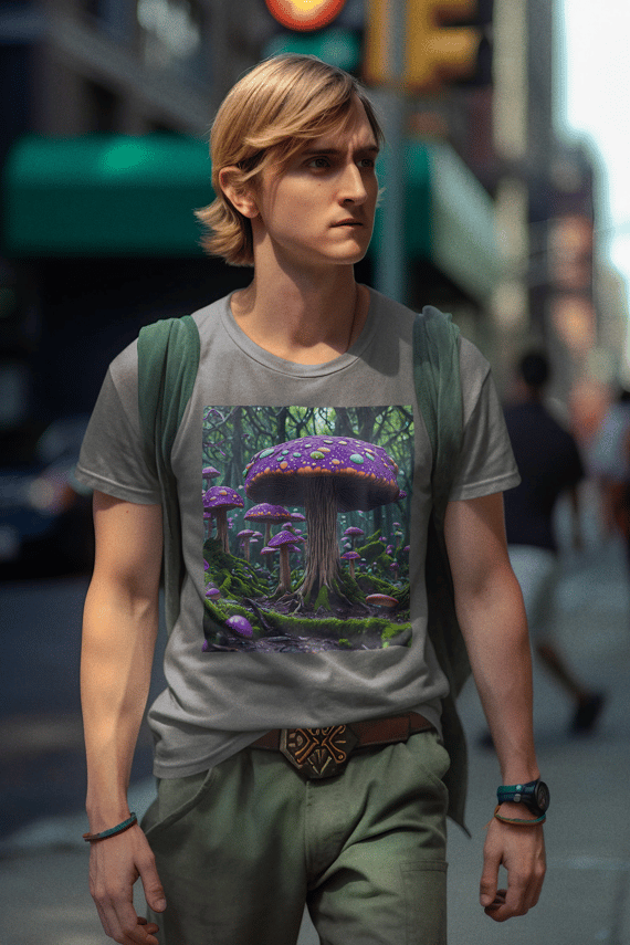 Coleção Magic Mushrooms 04<br>T-Shirt Unissex Estonada