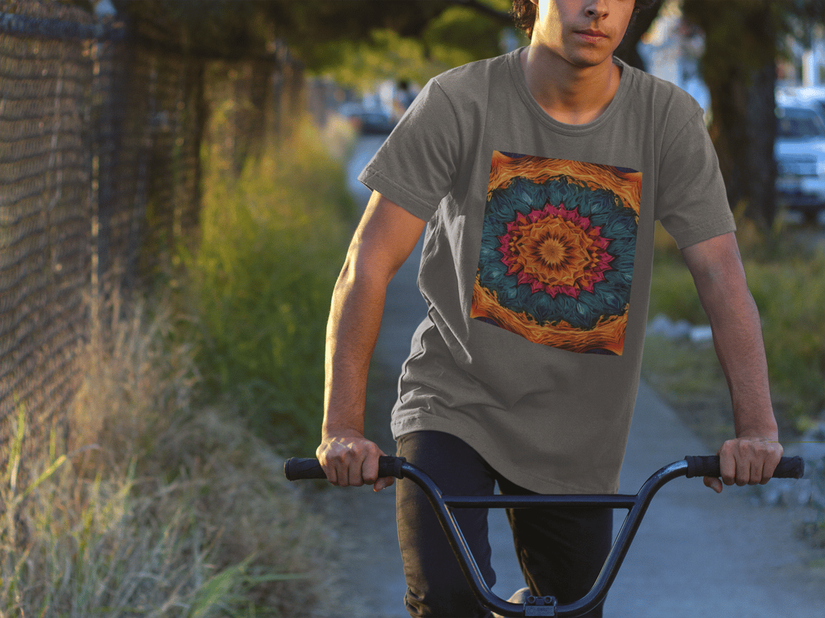 Nome do produto: Coleção Mandalas 11<br>T-Shirt Unissex Estonada