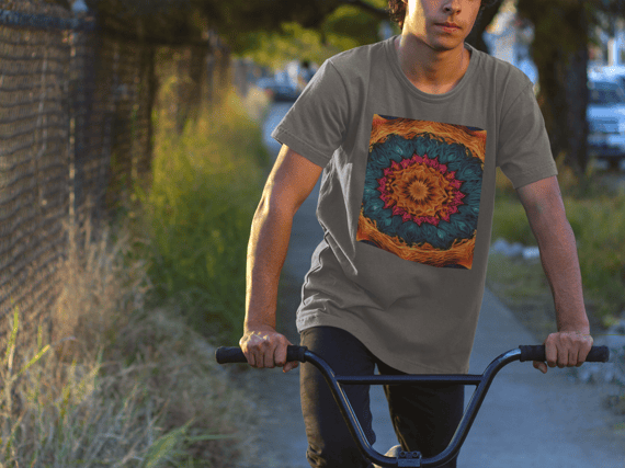 Coleção Mandalas 11<br>T-Shirt Unissex Estonada