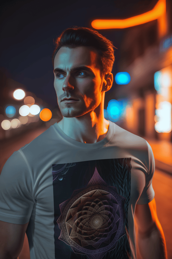 Coleção Mandalas 05<br>T-Shirt Unissex Estonada