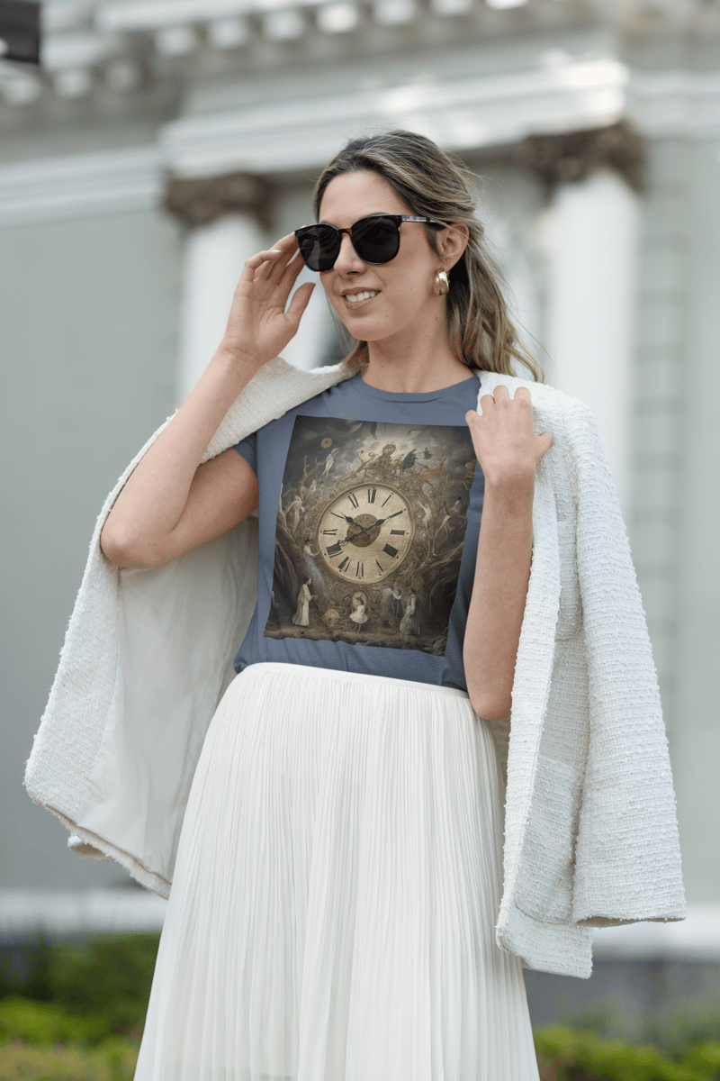 Nome do produto: Coleção Tempus Fugit 02<br>T-Shirt Feminina Estonada
