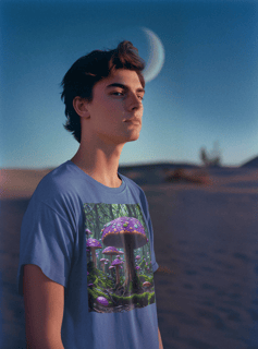 Nome do produto Coleção Magic Mushrooms 04<br>T-Shirt Unissex Estonada