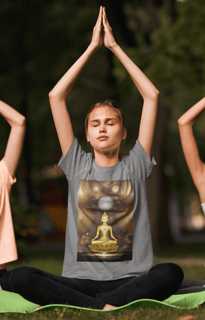 Nome do produto Coleção Meditare 08<br>T-Shirt Unissex Estonada