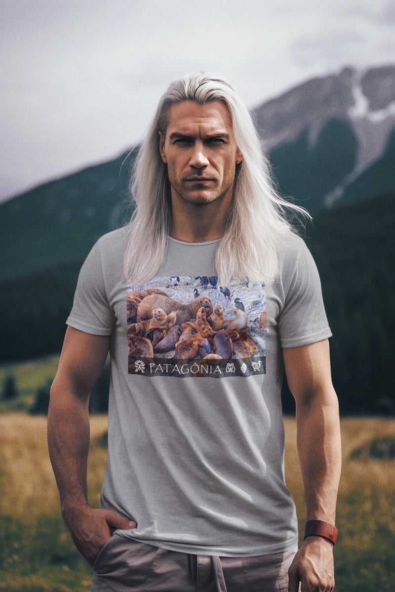 Nome do produto: Coleção Patagônia 04<br>T-Shirt Unissex Quality