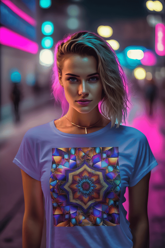 Coleção Mandalas 07<br>T-Shirt Unissex Estonada
