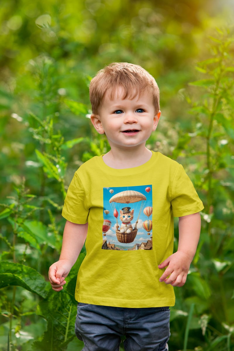 Nome do produto: Gatinho Aventureiro<br>T-Shirt Classic Infantil