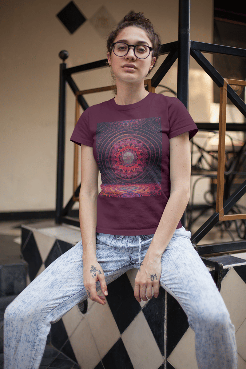 Nome do produto: Coleção Mandalas 04<br>T-Shirt Unissex Quality