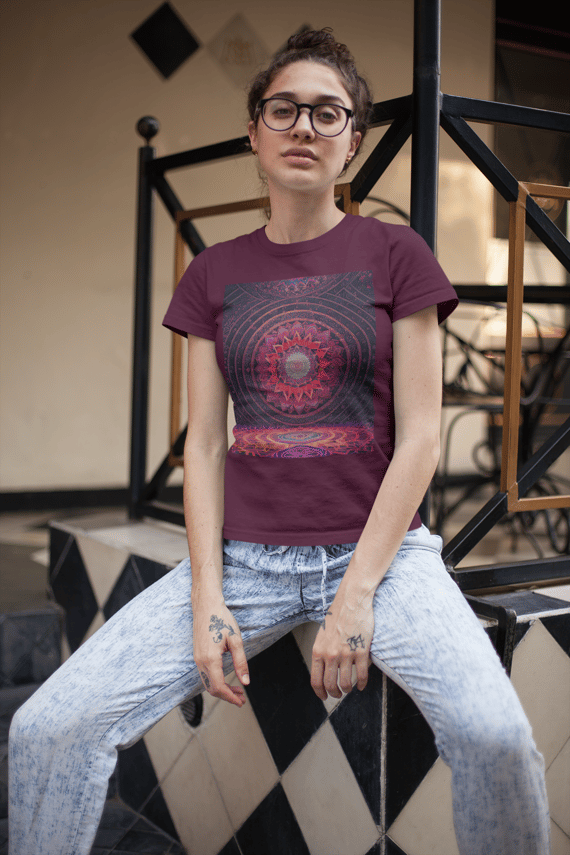 Coleção Mandalas 04<br>T-Shirt Unissex Quality