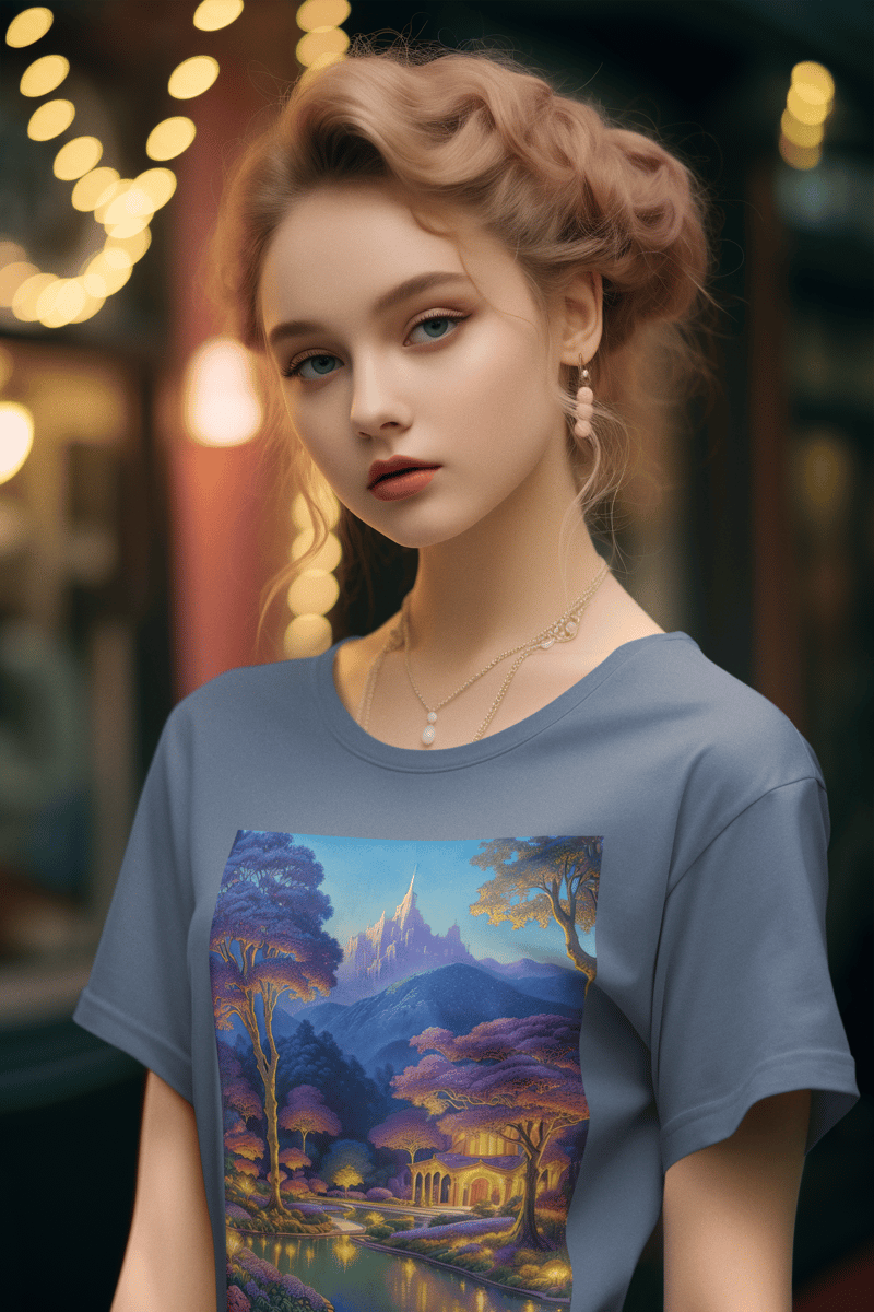 Nome do produto: Coleção Magic & Fantasy 02<br>T-Shirt Feminina Estonada