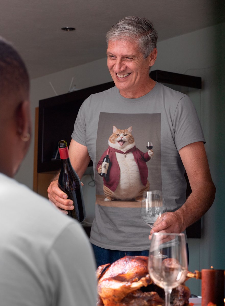 Nome do produto: Gato sommelier<br>T-Shirt Unissex Quality