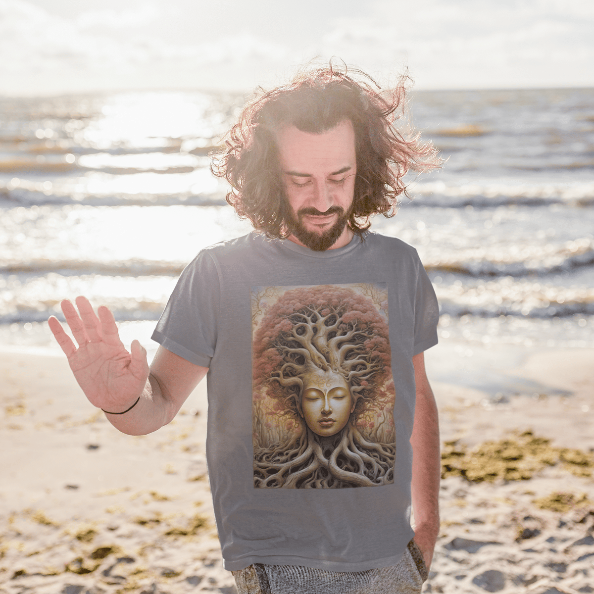 Nome do produto: Coleção Meditare 06<br>T-Shirt Unissex Estonada