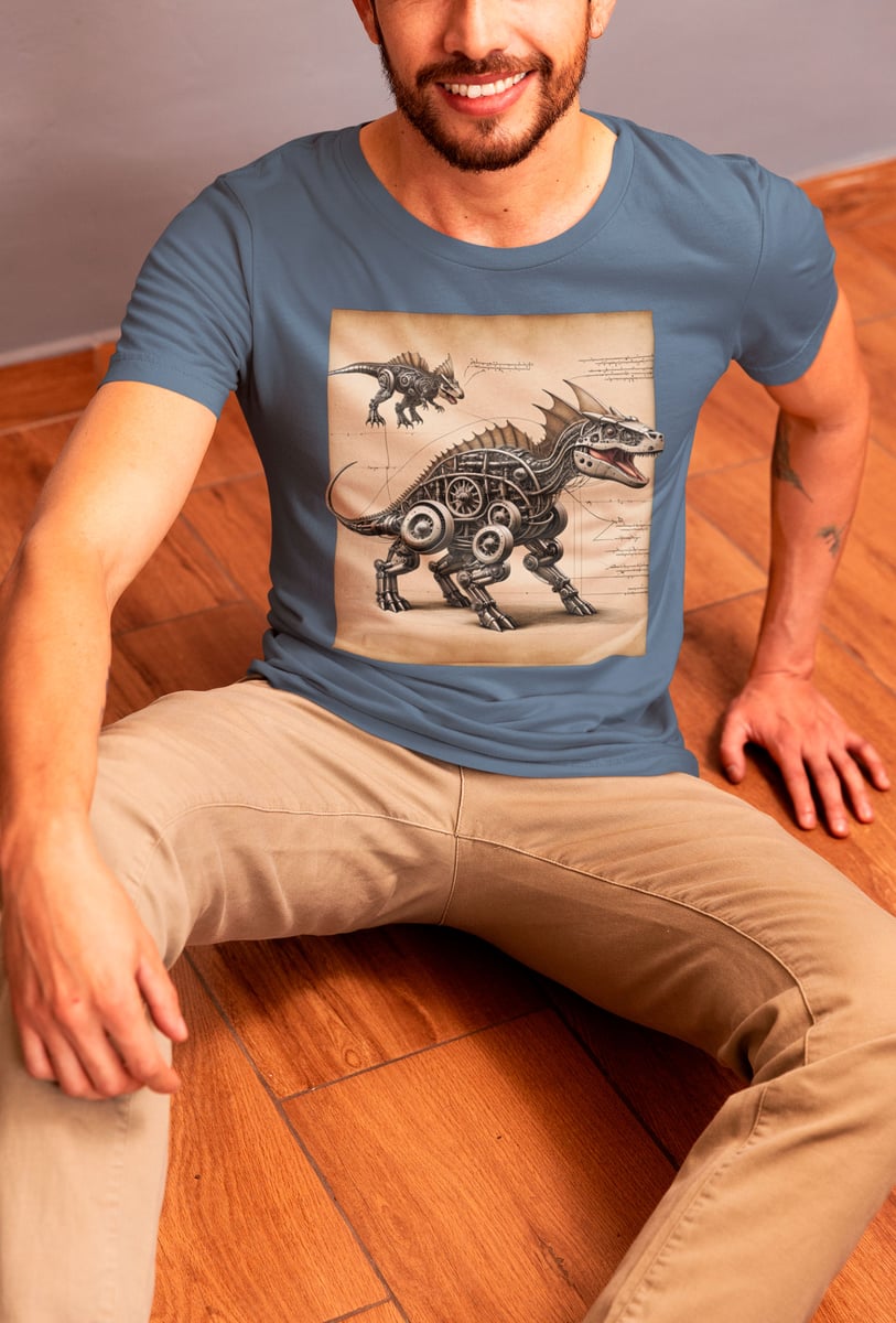 Nome do produto:  Coleção Da Vinci Imaginário 02<br>T-Shirt Unissex Estonada