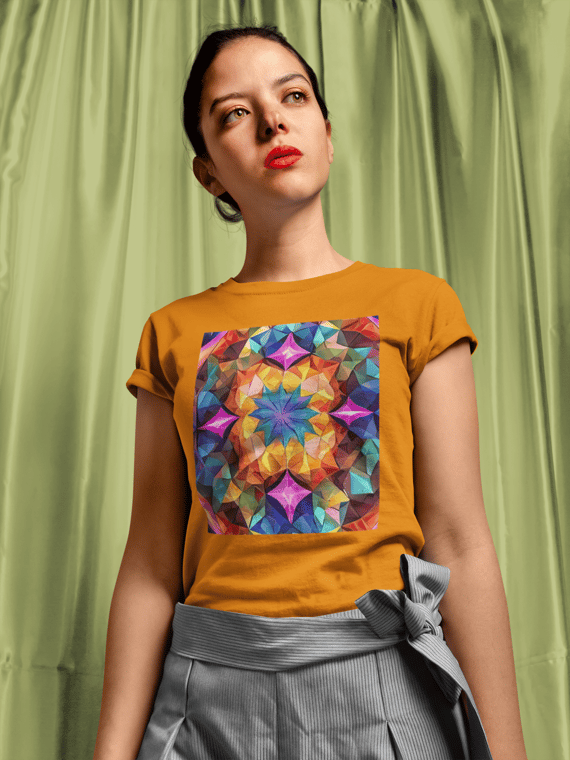Coleção Mandalas 10<br>T-Shirt Unissex Quality