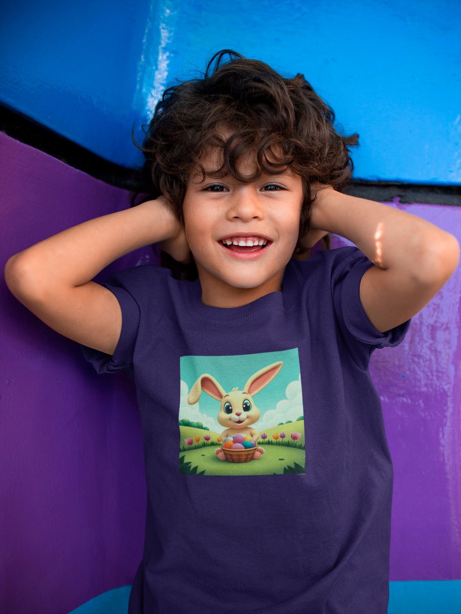 Nome do produto: Coelhino da Páscoa 04<br>Camiseta Clássica Infantil