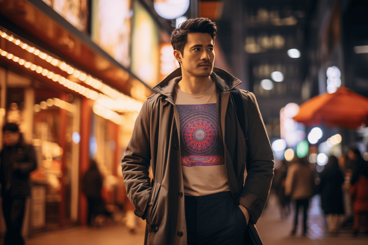 Nome do produto: Coleção Mandalas 04<br>T-Shirt Unissex Estonada