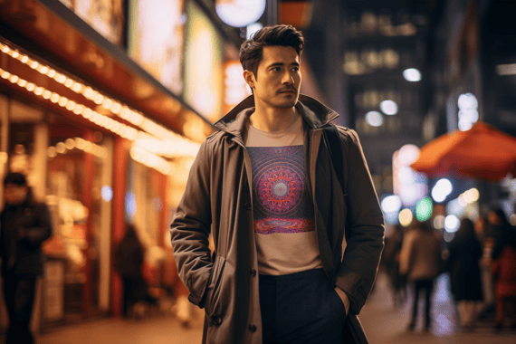 Coleção Mandalas 04<br>T-Shirt Unissex Estonada