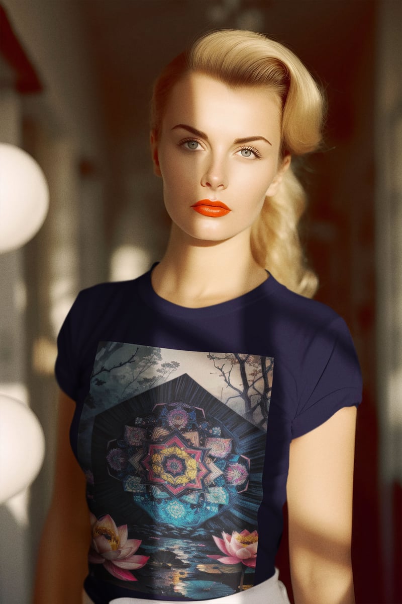 Nome do produto: Coleção Mandalas 01<br>T-Shirt Feminina Quality