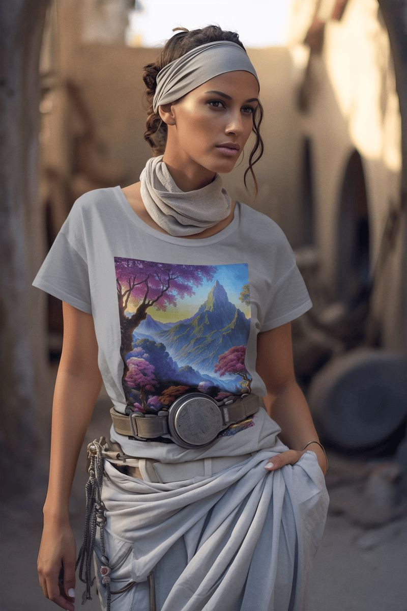 Nome do produto: Coleção Magic & Fantasy 01<br>T-Shirt Feminina Estonada