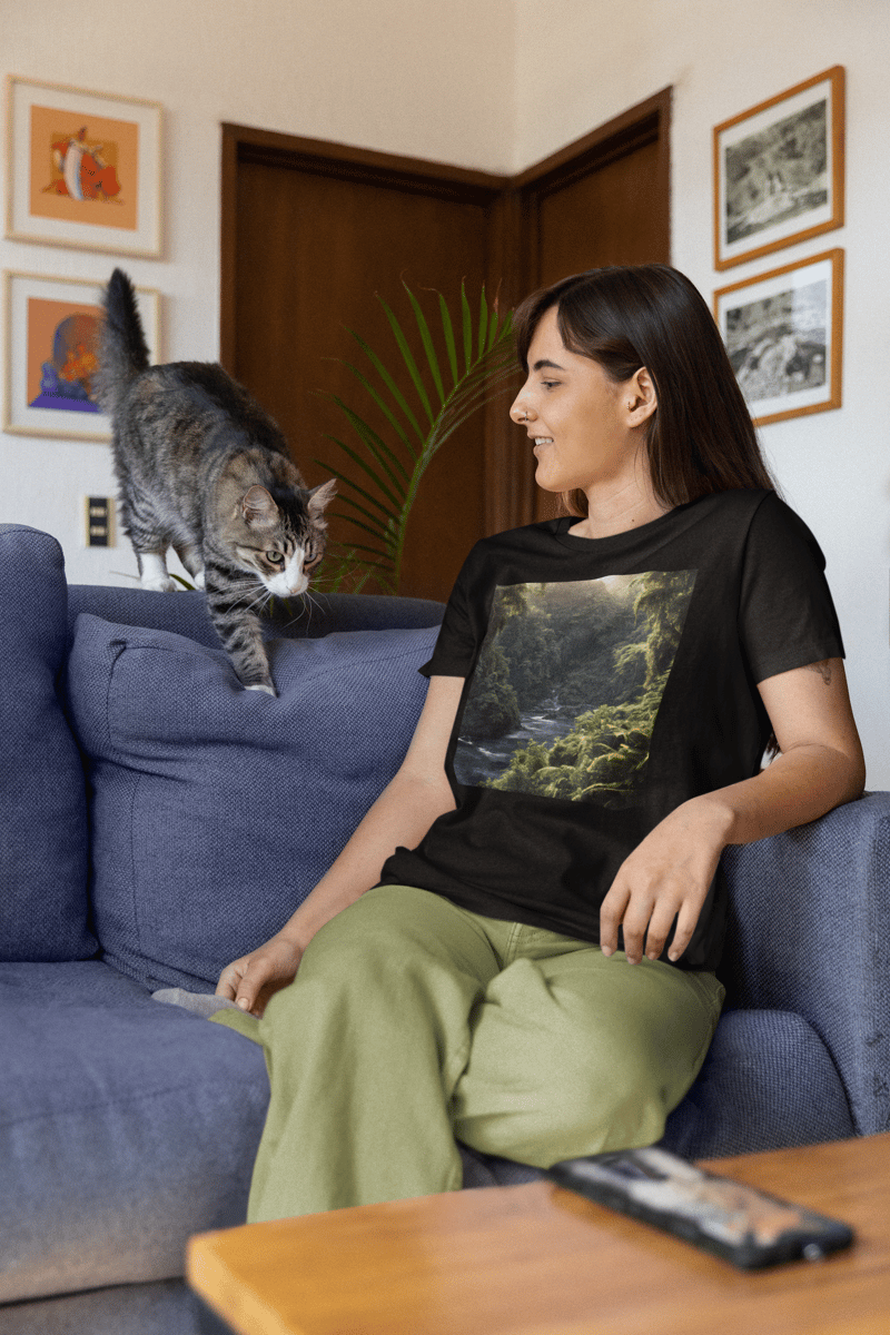 Nome do produto: Coleção Rain forest 01<br>T-Shirt Unissex Prime