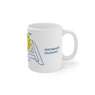 Nome do produto Voa!!! Sentiremos Saudades | caneca
