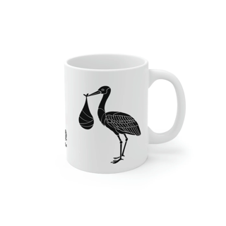 Cegonha a caminho | caneca