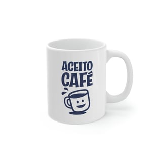 Nome do produto Aceito Café! | caneca
