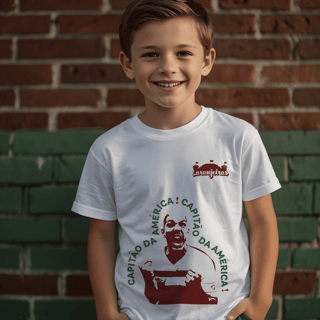 Nome do produto Camiseta Infantil Nino - Estampa grená