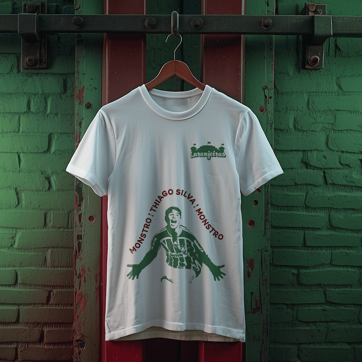 Nome do produto: Camiseta Thiago Silva - Estampa verde