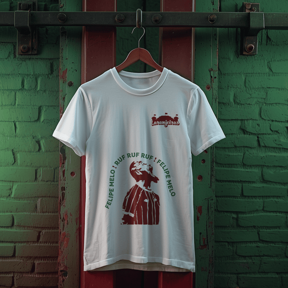 Camiseta Felipe Melo - Estampa grená