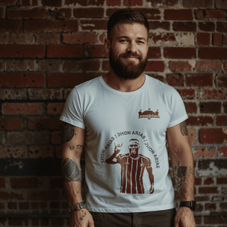 Nome do produto Camiseta Jhon Arias - Estampa grená