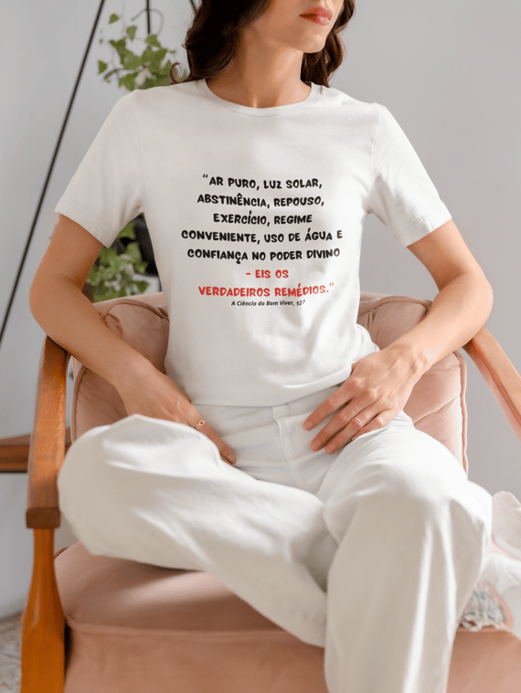 CAMISETA FEMININA A CIÊNCIA DO BOM VIVER
