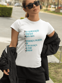 CAMISETA FEMININA BEM ESTAR CORES CLARAS
