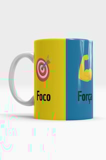 Nome do produto CANECA FOCO, FORÇA E FÉ