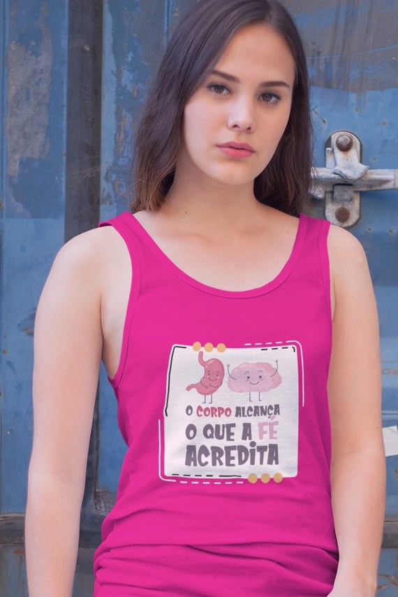 REGATA FEMININA SPORT DRY UV FÉ ACREDITA