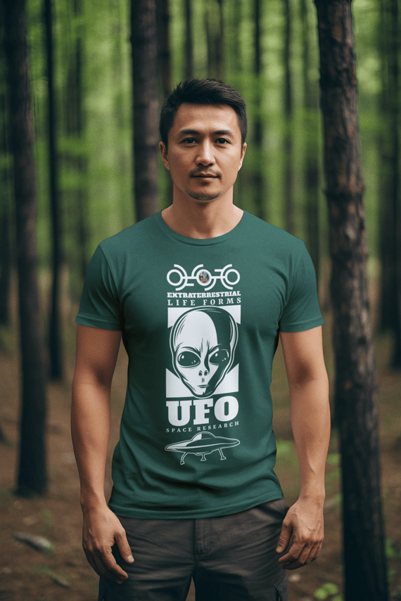 CAMISETA - EXTRATERRESTRIAL LIFE FORMS - BRAZIL UFO