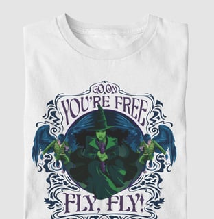 Nome do produtoCamiseta (Algodão Peruano) - You're Free! Fly, Fly!