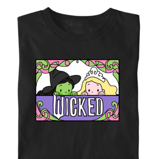Nome do produtoCamiseta - Elphaba & Glinda Peaking