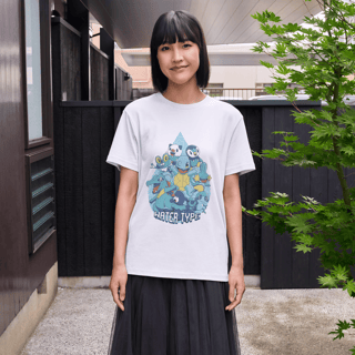 Nome do produto T-shirt Premium Unissex Pokémon Water Type