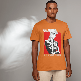 Nome do produto T-shirt Premium JoJo's Bizarre Adventure Giorno Giovanna