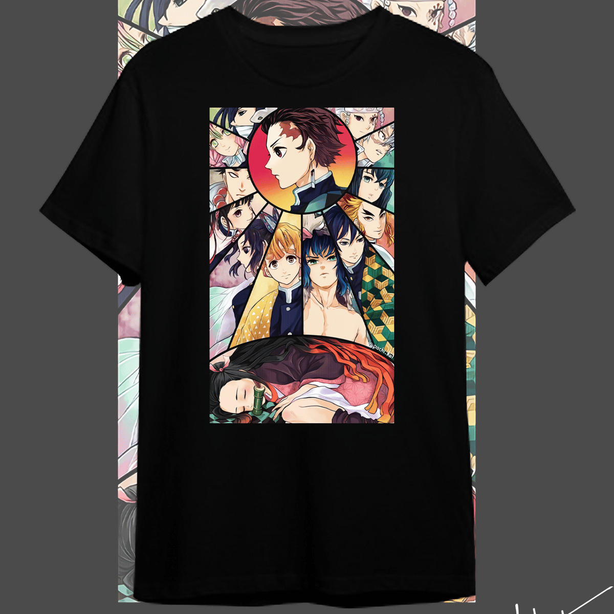 Nome do produto: T-shirt Premium Damon Slayer Family
